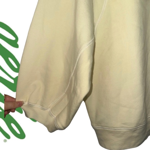 Aerie Women’s Butter Yellow 3/4 Sleeve Sweatshirt - Picture 4 of 4